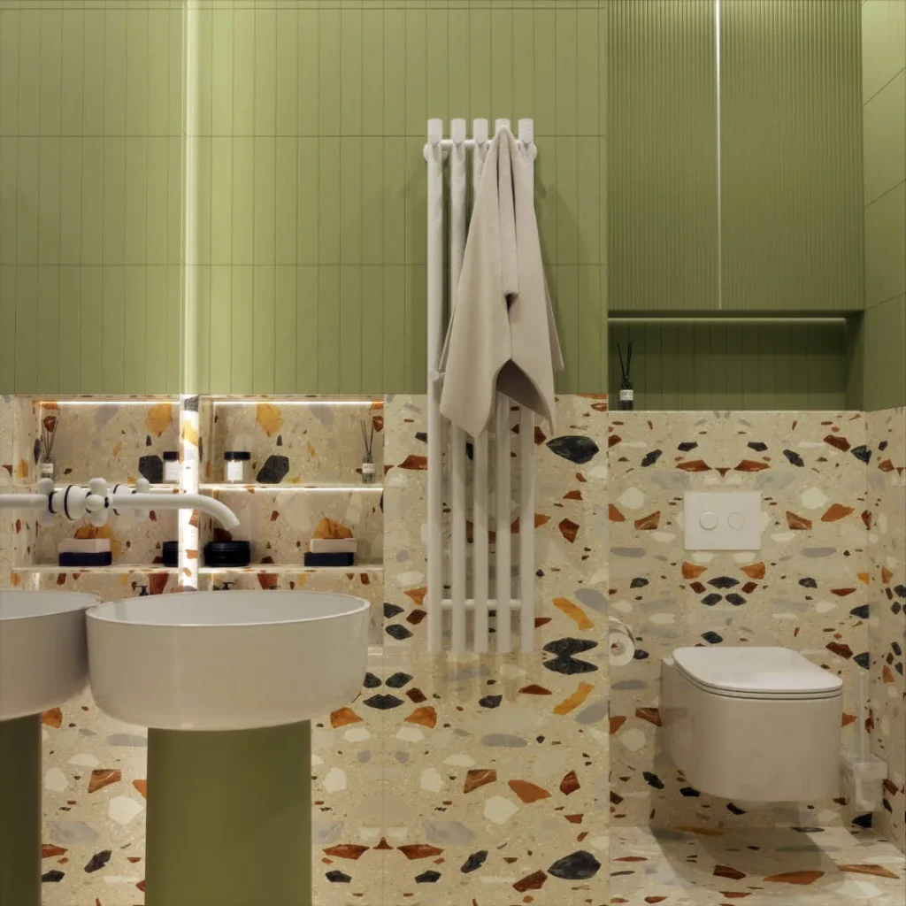 Funkcjonalna łazienka z przejrzystym układem i jasnym wykończeniem - Warszawa okolice